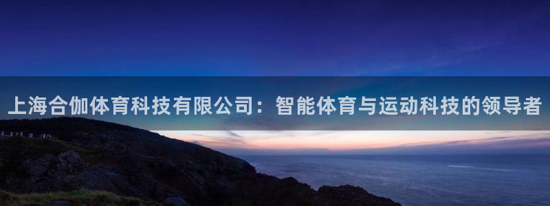 上海合伽体育科技有限公司：智能体育与运动科技的领导者